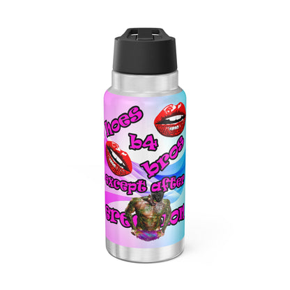hoes b4 bros - Gator Tumbler, 32oz  (light blue-pink wave)