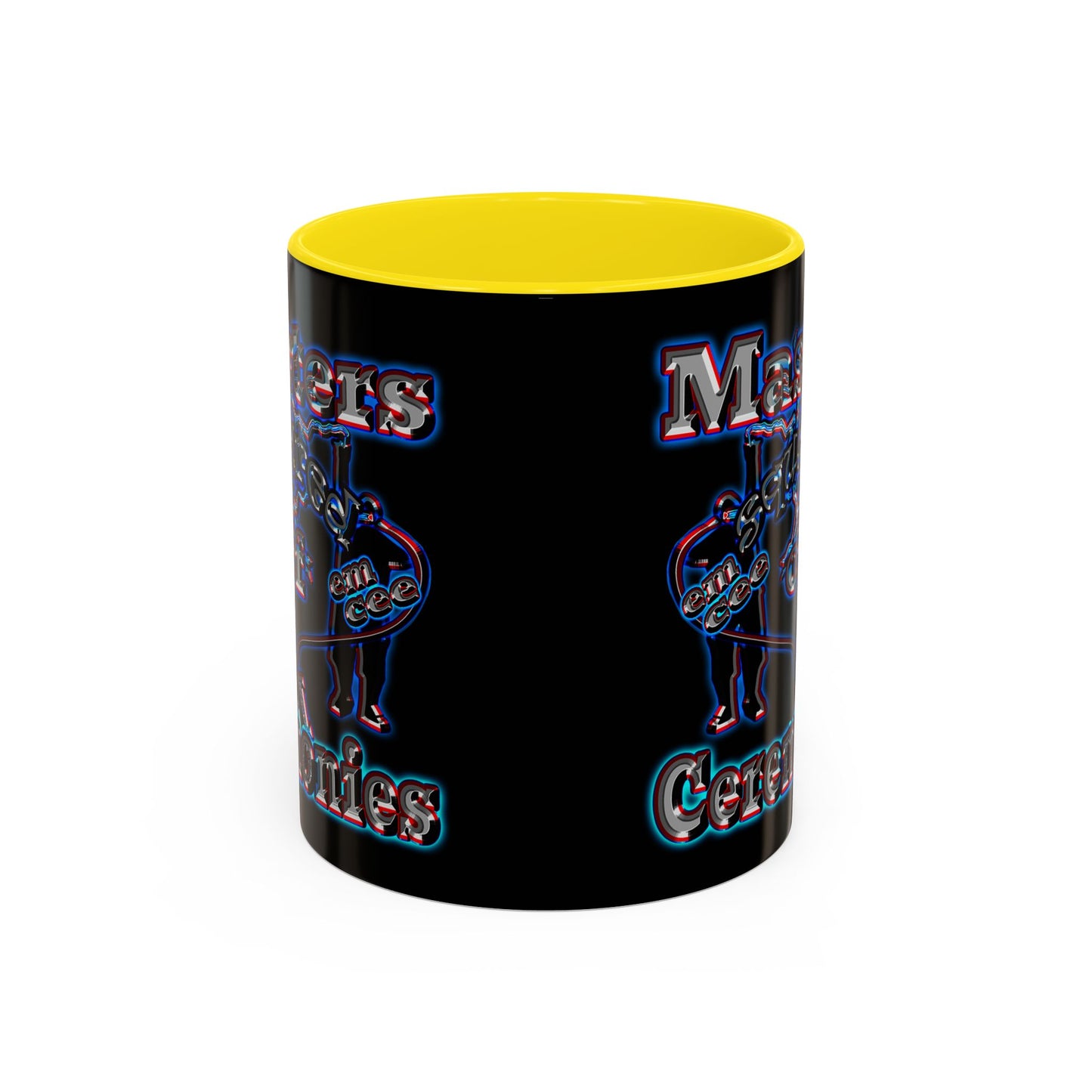 em cee squared - Accent Mug (black)
