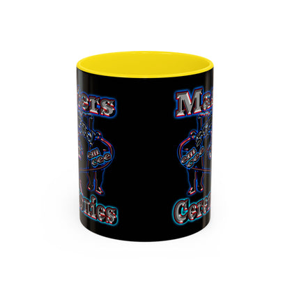 em cee squared - Accent Mug (black)