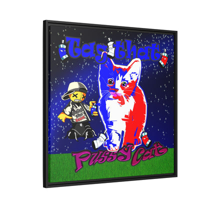 tag that - framed canvas art ('snoops' background)