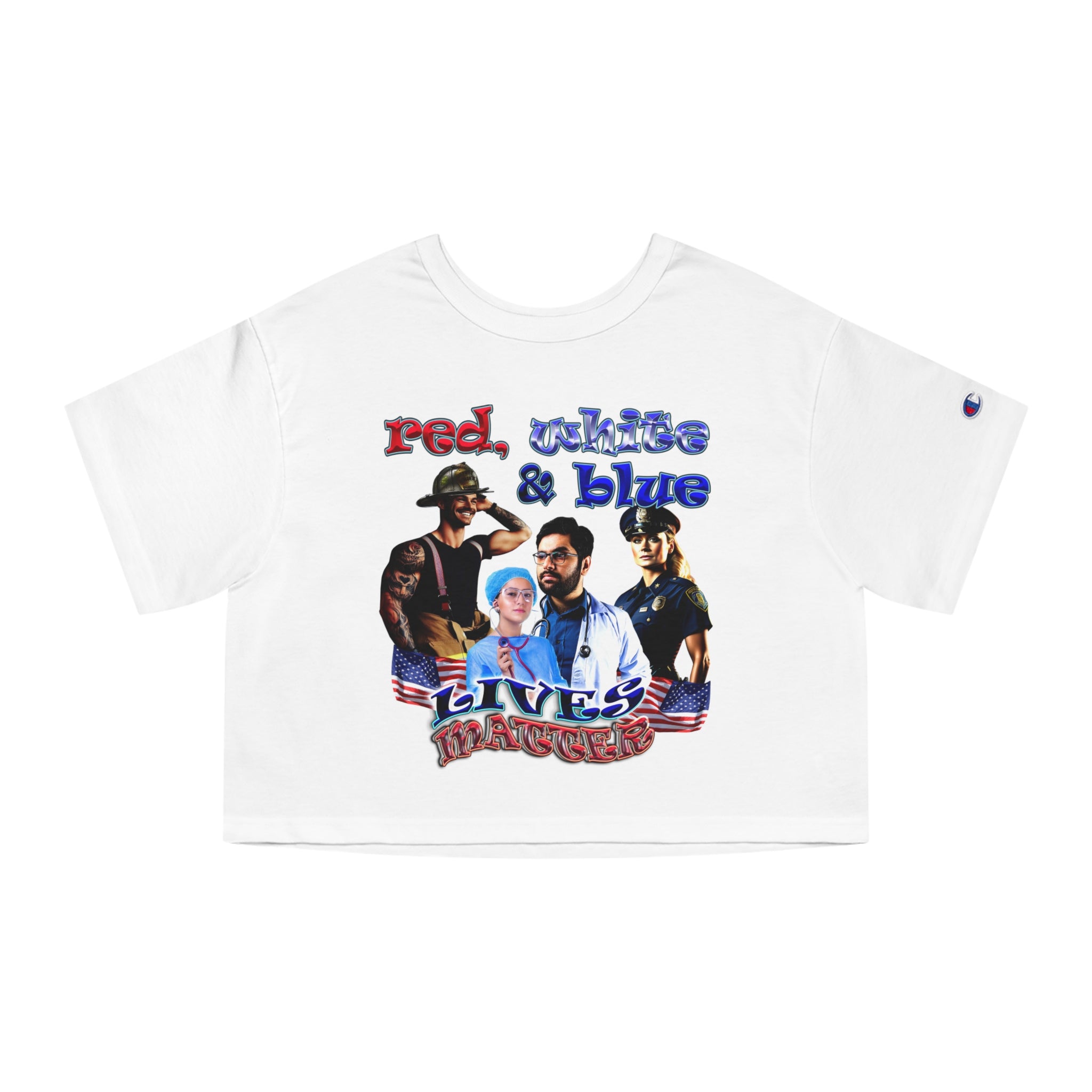 rw&b lives matter - Champion Women's Heritage Cropped T-Shirt