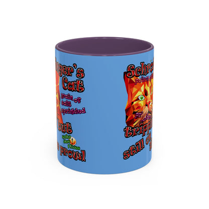 schrodinger's cat - Accent Mug (light blue)