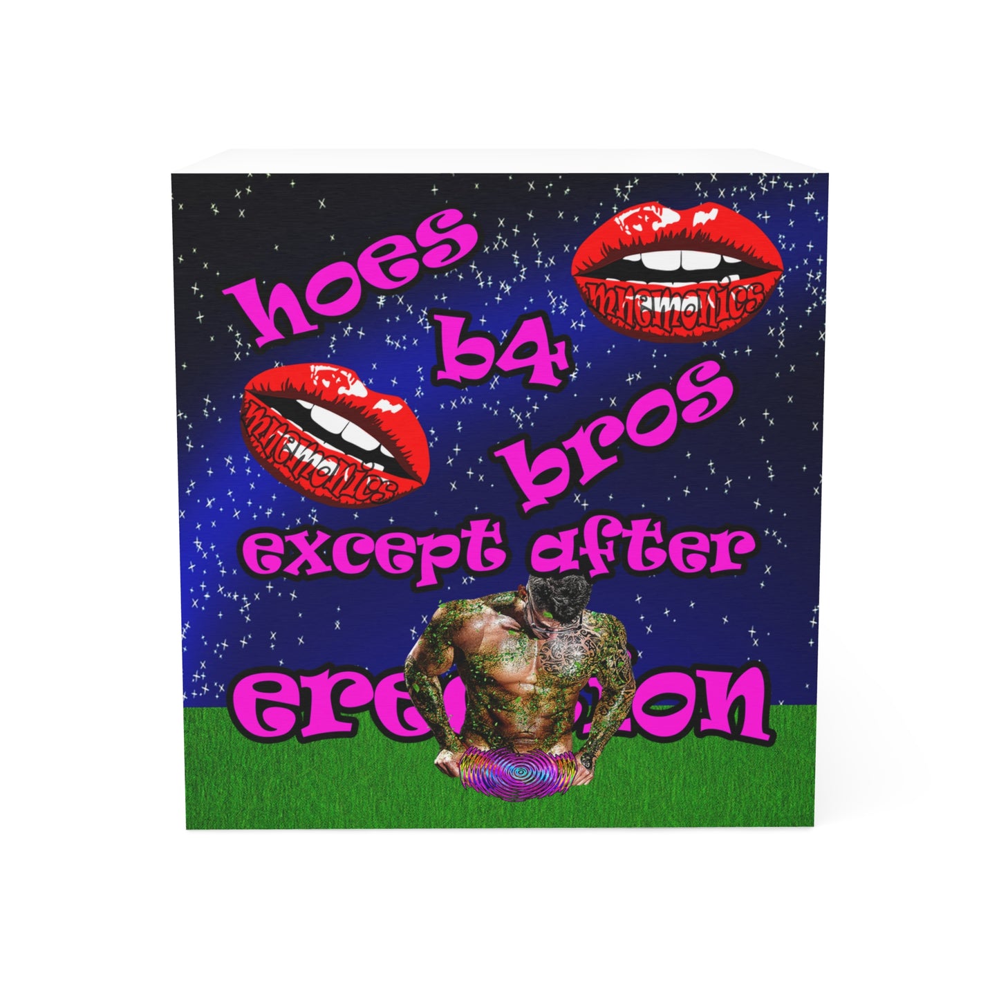 hoes b4 bros - note cube ('snoops' background)