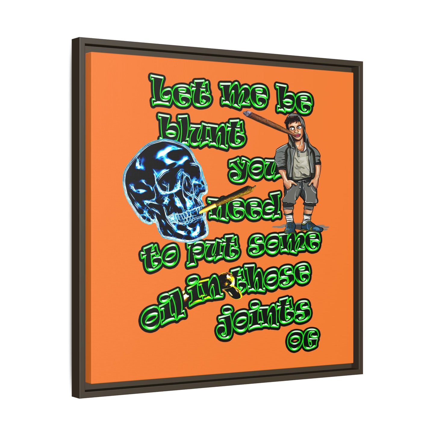 og - framed canvas art (crusta)