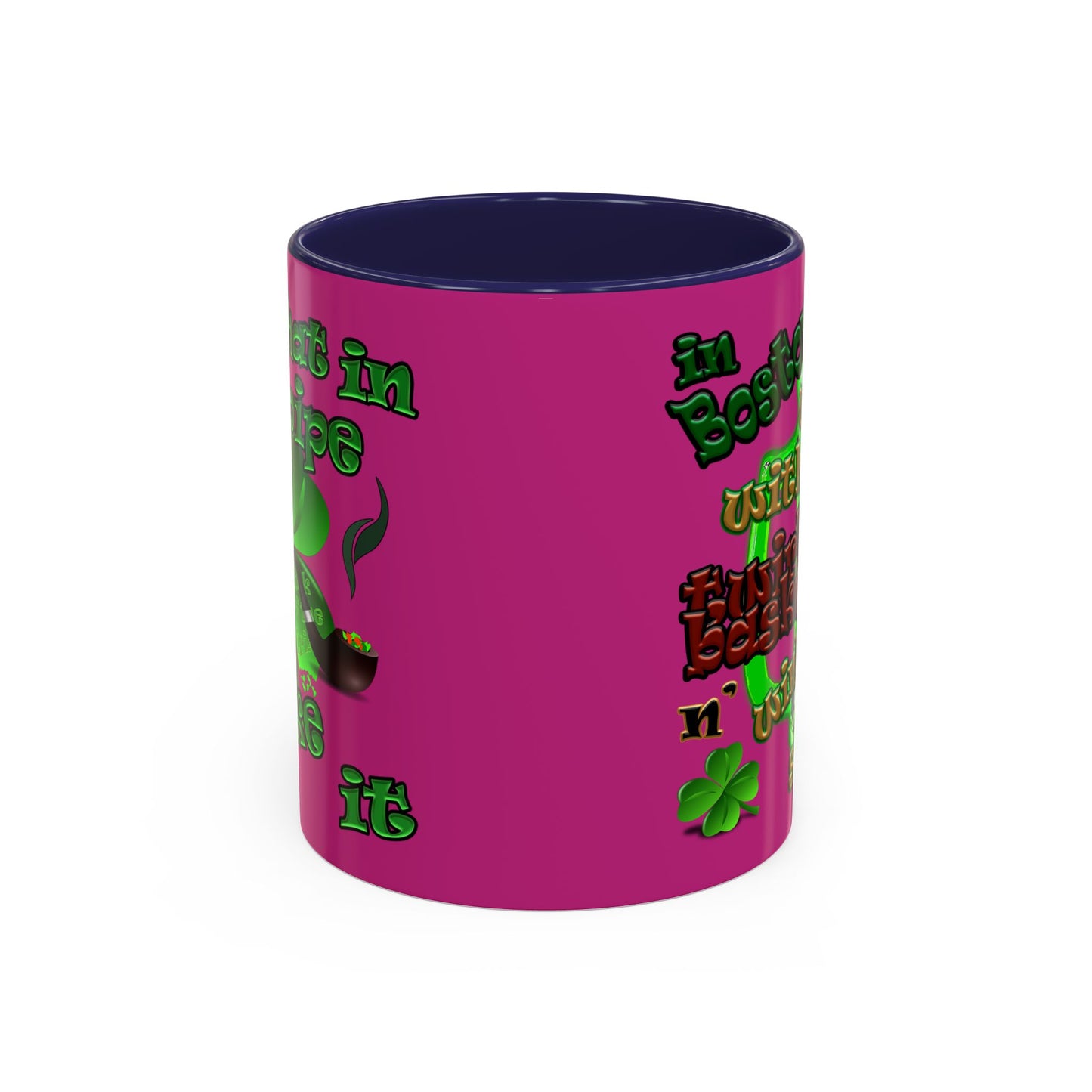 celtics logo - Accent Mug (pink)