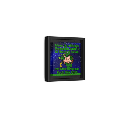 turtle race - framed canvas art ('snoops' background)