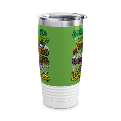 the bum's shit - Ringneck Tumbler, 20oz (green)