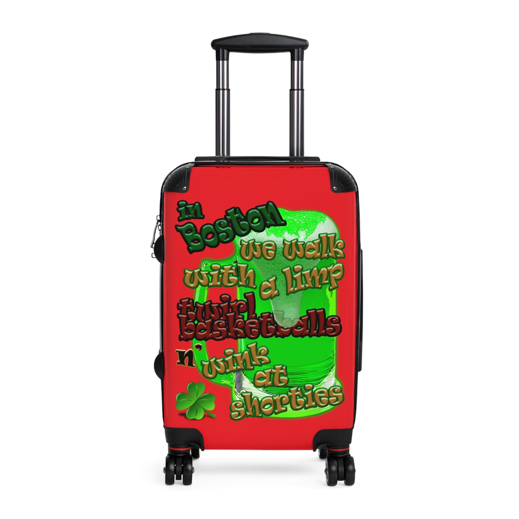 celtics logo - Suitcase (red)