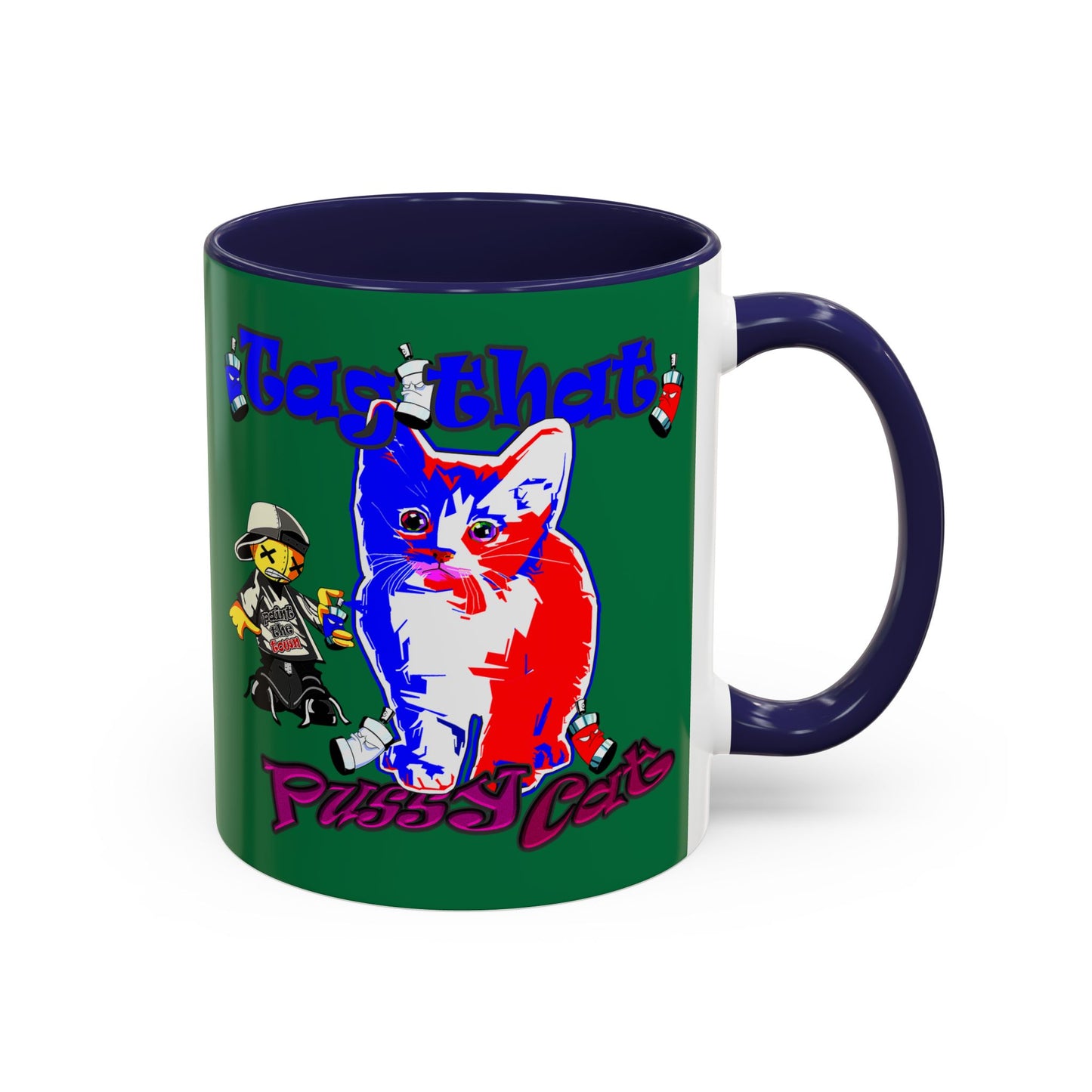 tag that - Accent Mug (dark green)