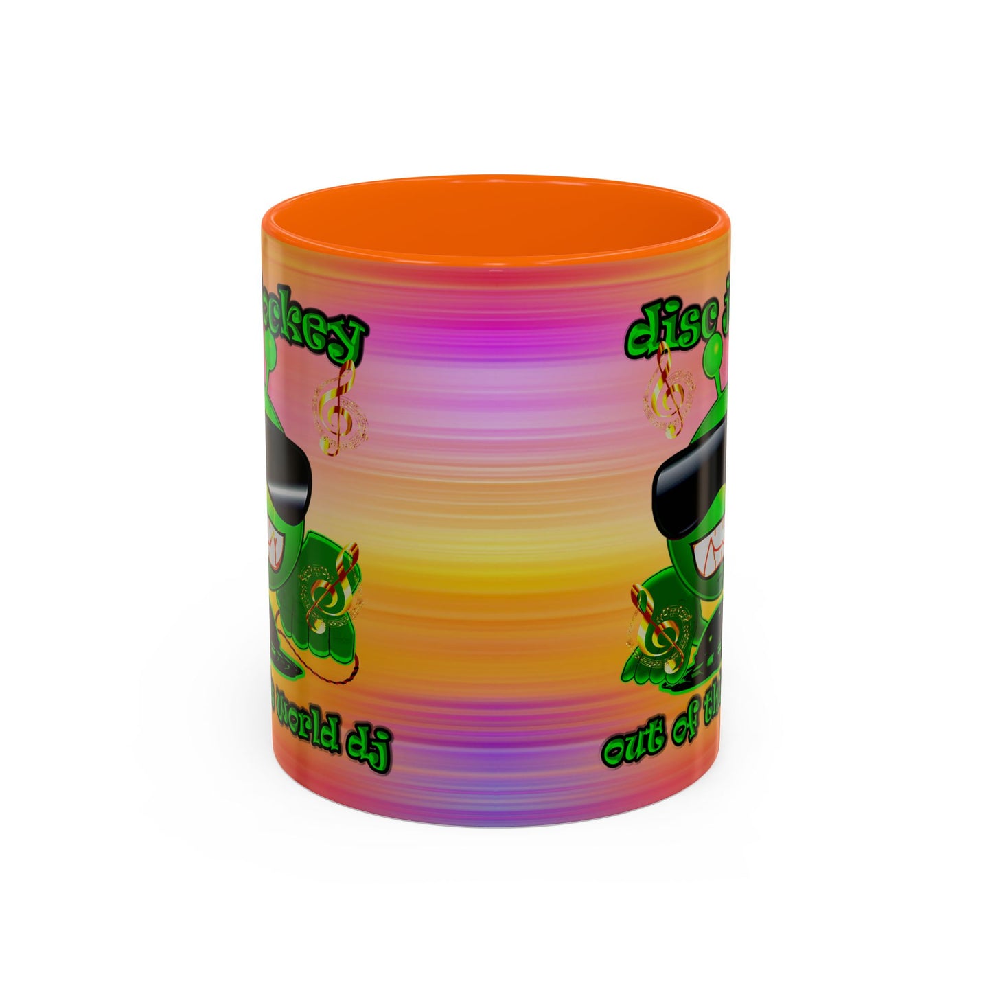 disc jockey - Accent Mug (color blur)
