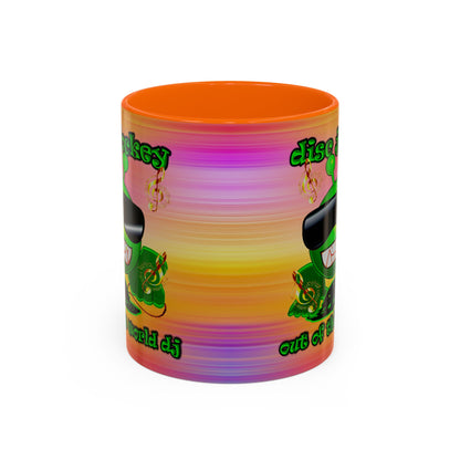 disc jockey - Accent Mug (color blur)