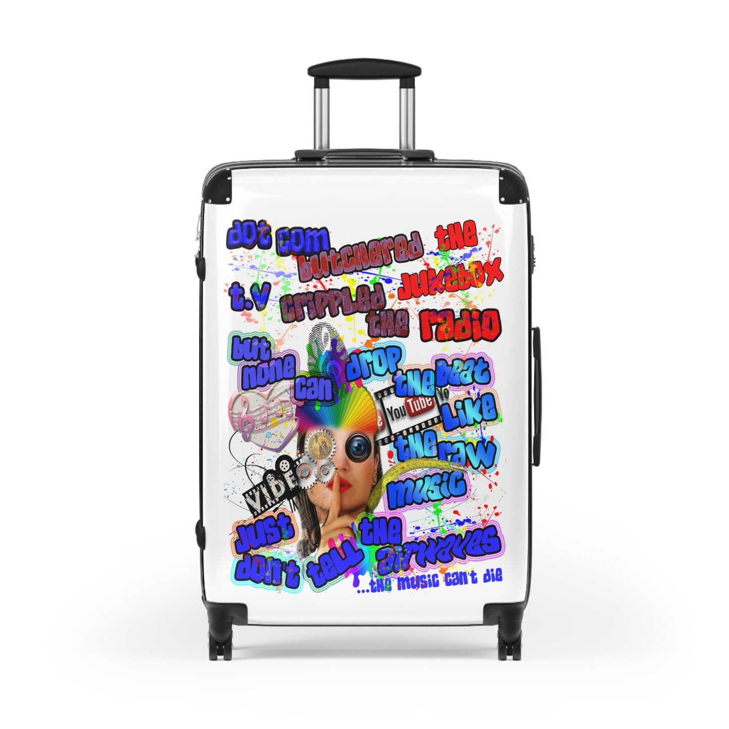 drop the beat - Suitcase (white)