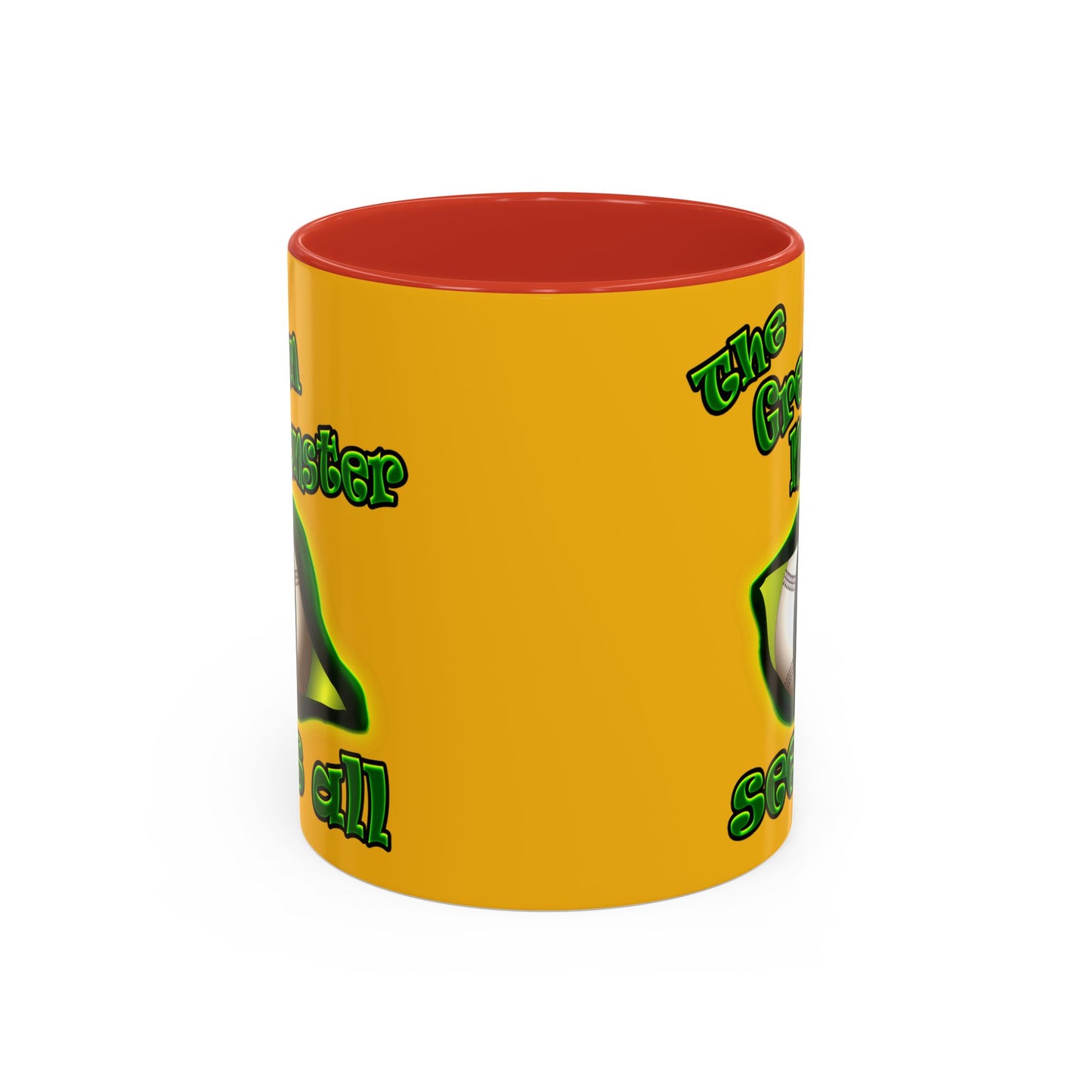 green monster - Accent Mug (yellow)