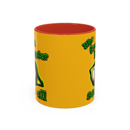 green monster - Accent Mug (yellow)