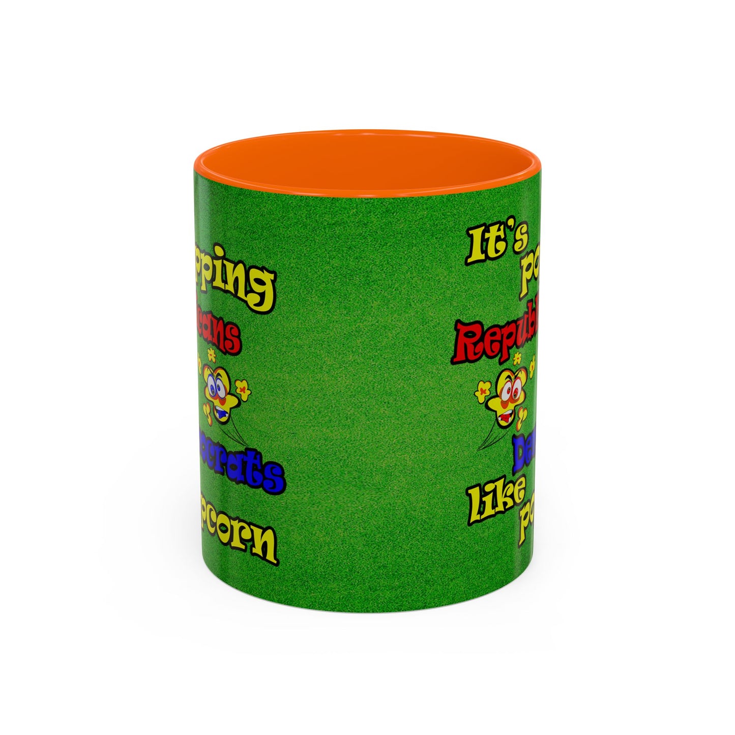 popping like popcorn - Accent Mug (green turf)