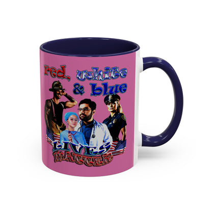 rw&b lives matter - Accent Mug (light pink)