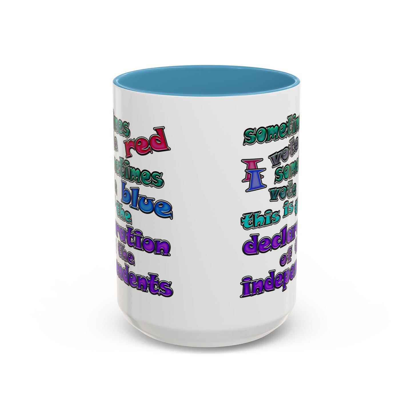 declaration of the independents - Accent Mug (white)