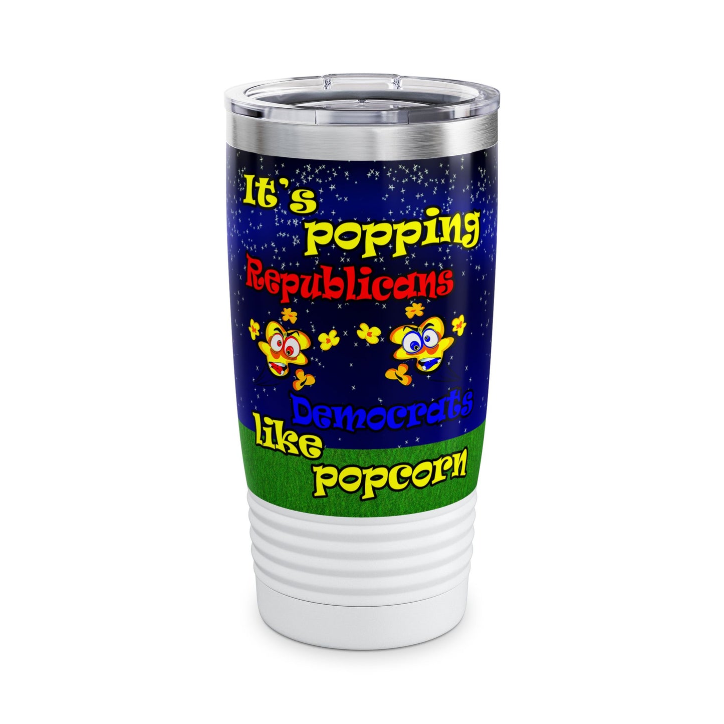 popping like popcorn - Ringneck Tumbler, 20oz ('snoops' background)