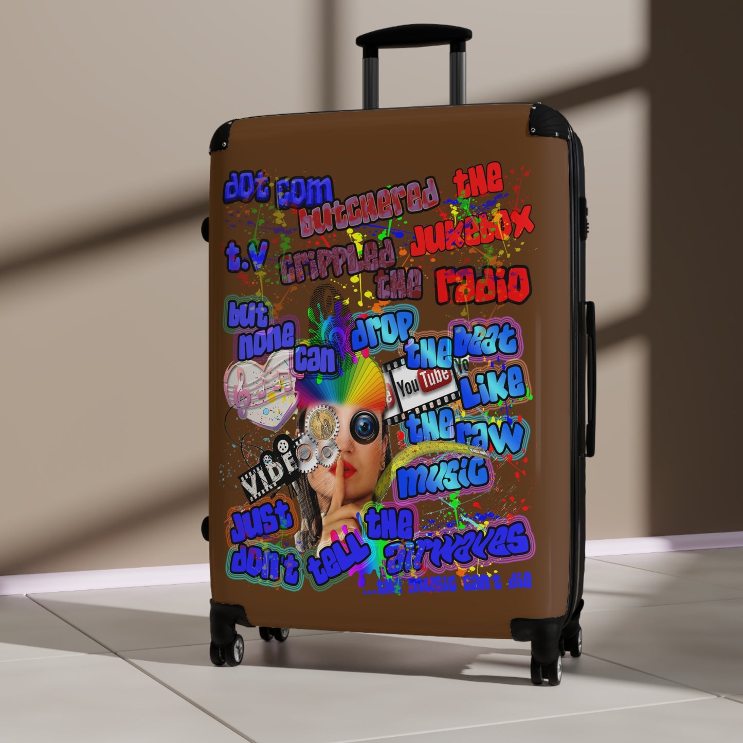 drop the beat - Suitcase (brown)