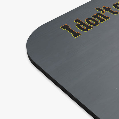 I don't care that your green - Mouse Pad (Rectangle) (grey-light grey)