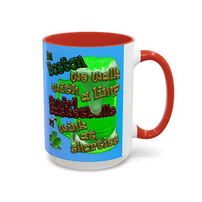 celtics logo - Accent Mug (light blue-purple wave)