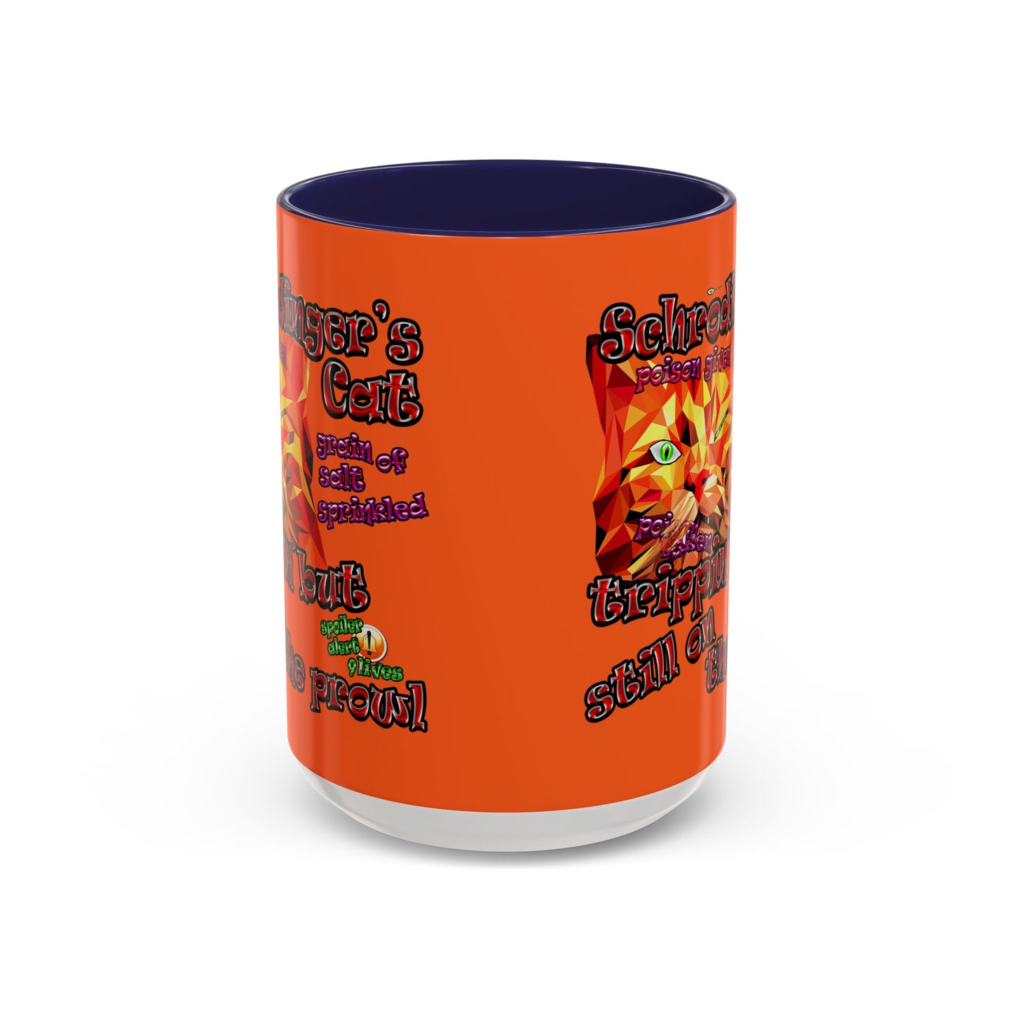 schrodinger's cat - Accent Mug (orange)