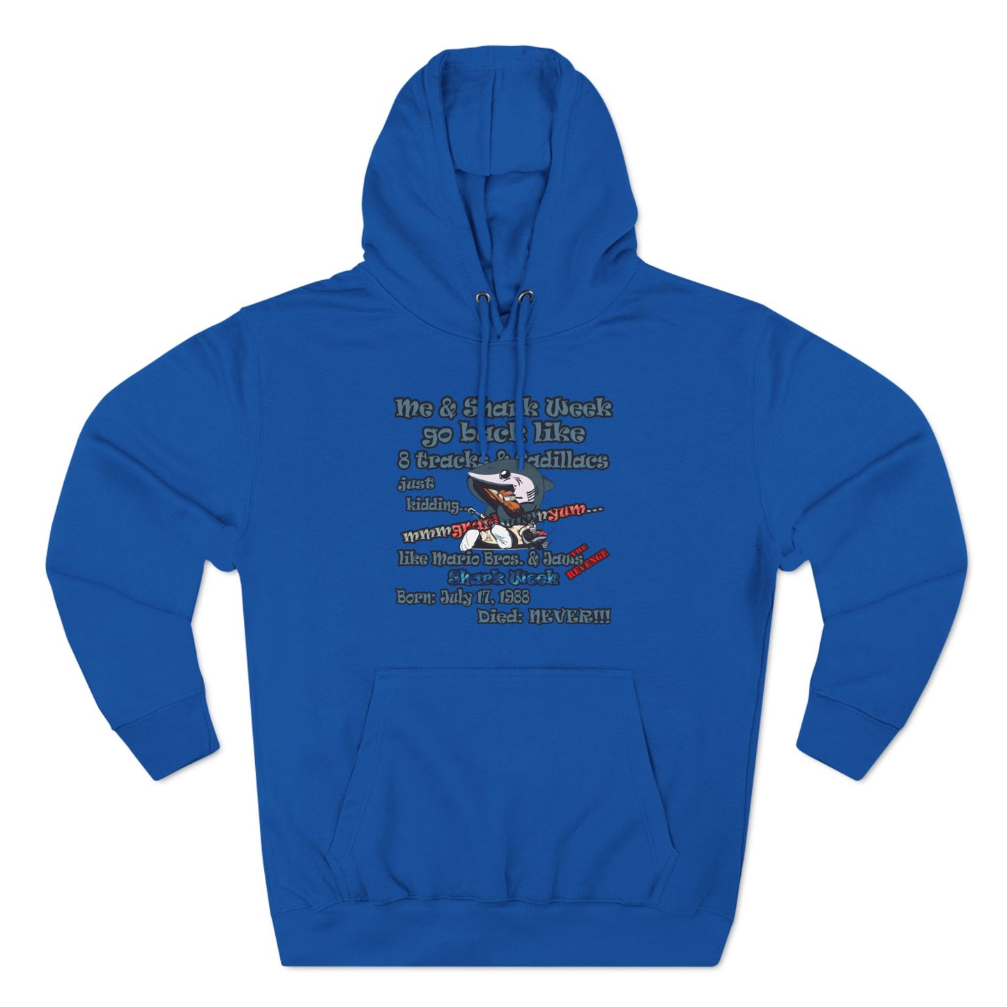 shark week - Three-Panel Fleece Hoodie