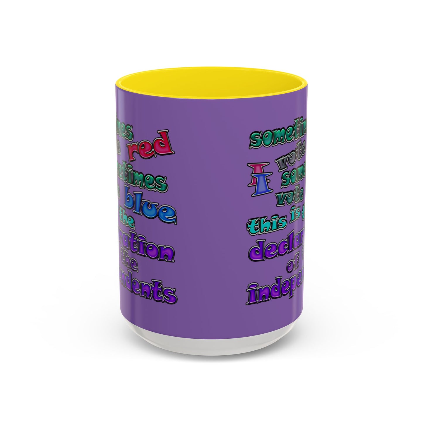declaration of the independents - Accent Mug (light purple)