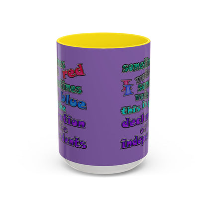 declaration of the independents - Accent Mug (light purple)