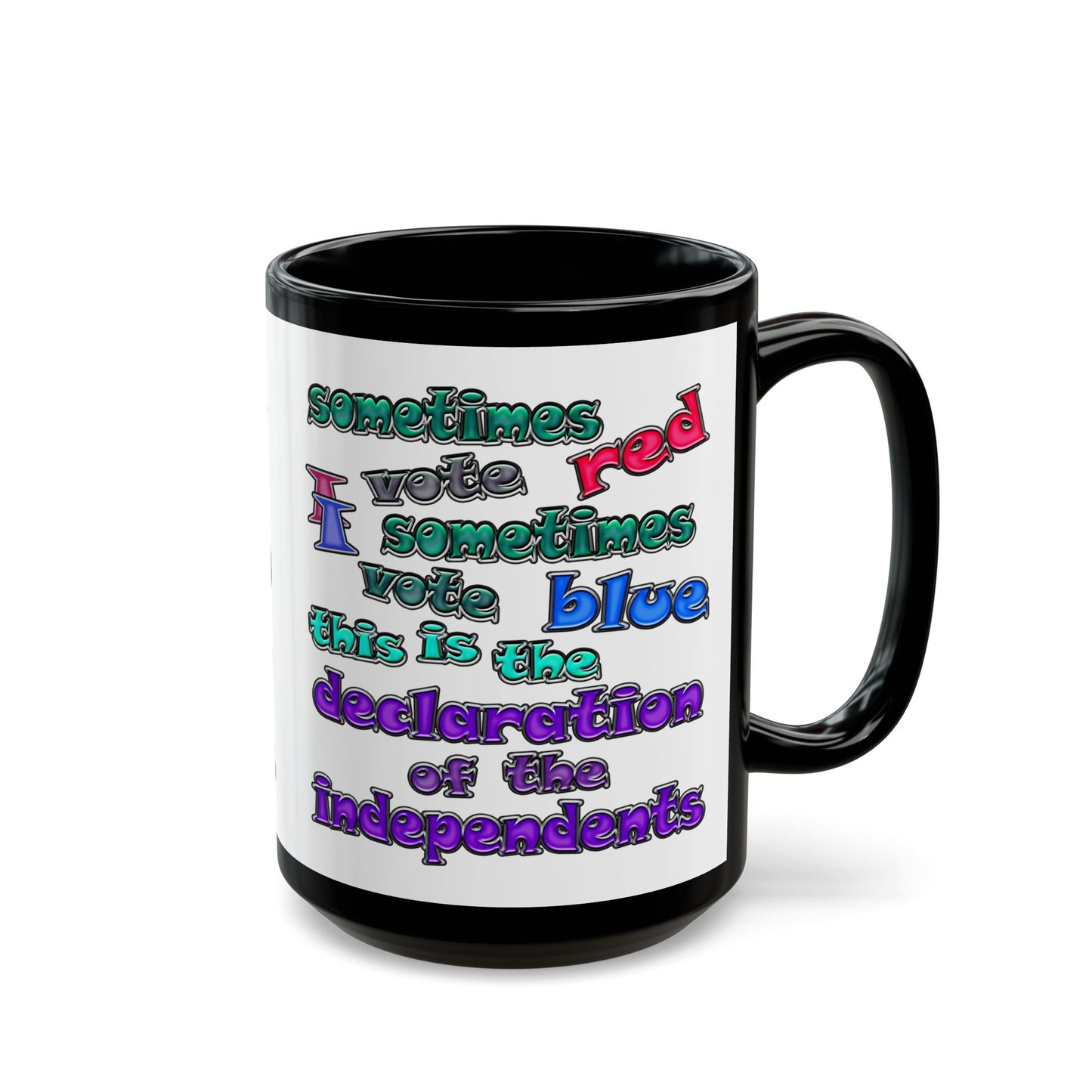 declaration of the independents - Black Mug (white)