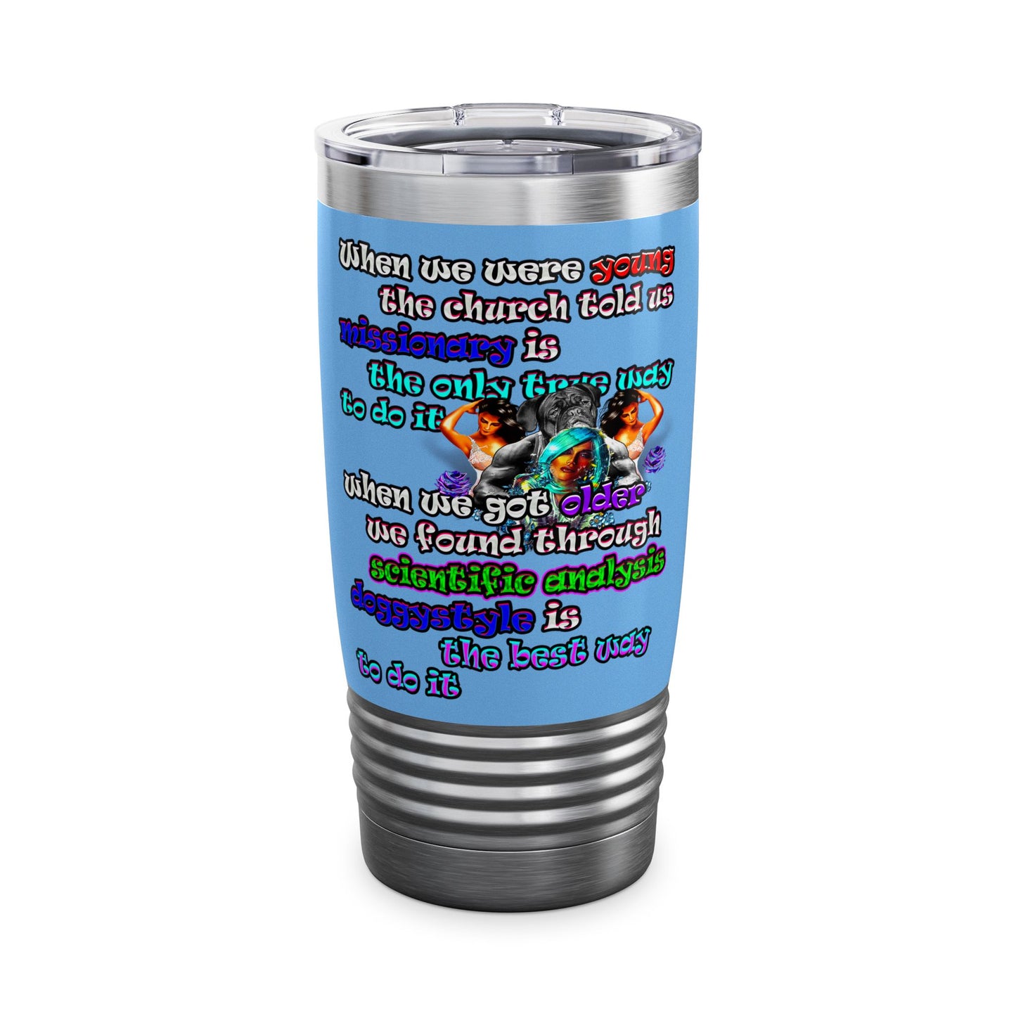 doggystyle - Ringneck Tumbler, 20oz (light blue)