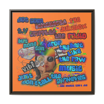 drop the beat - framed canvas art (crusta)