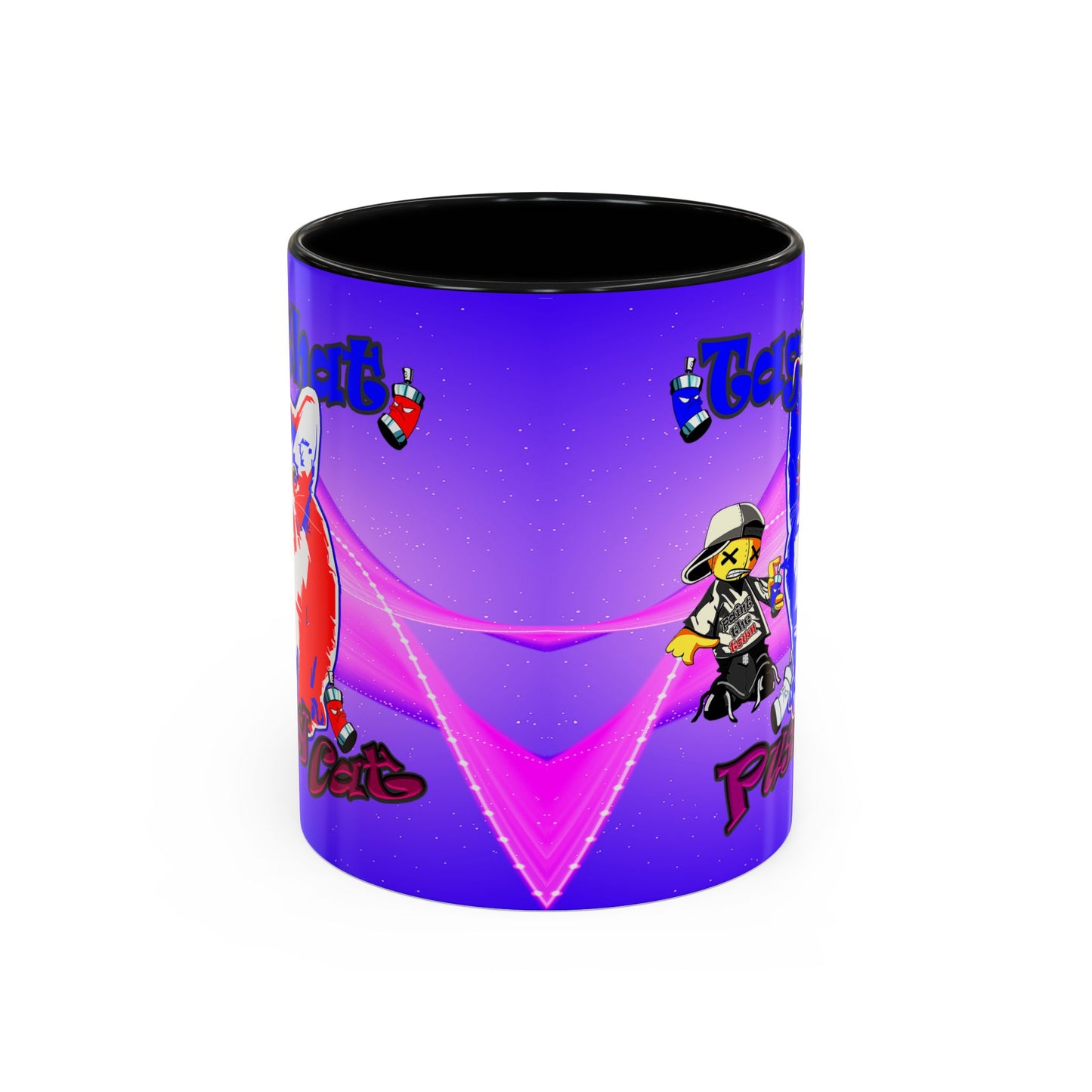 tag that - Accent Mug (purple-pink wave)