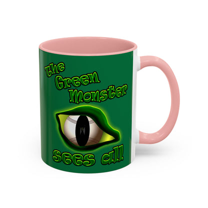 green monster - Accent Mug (dark green)