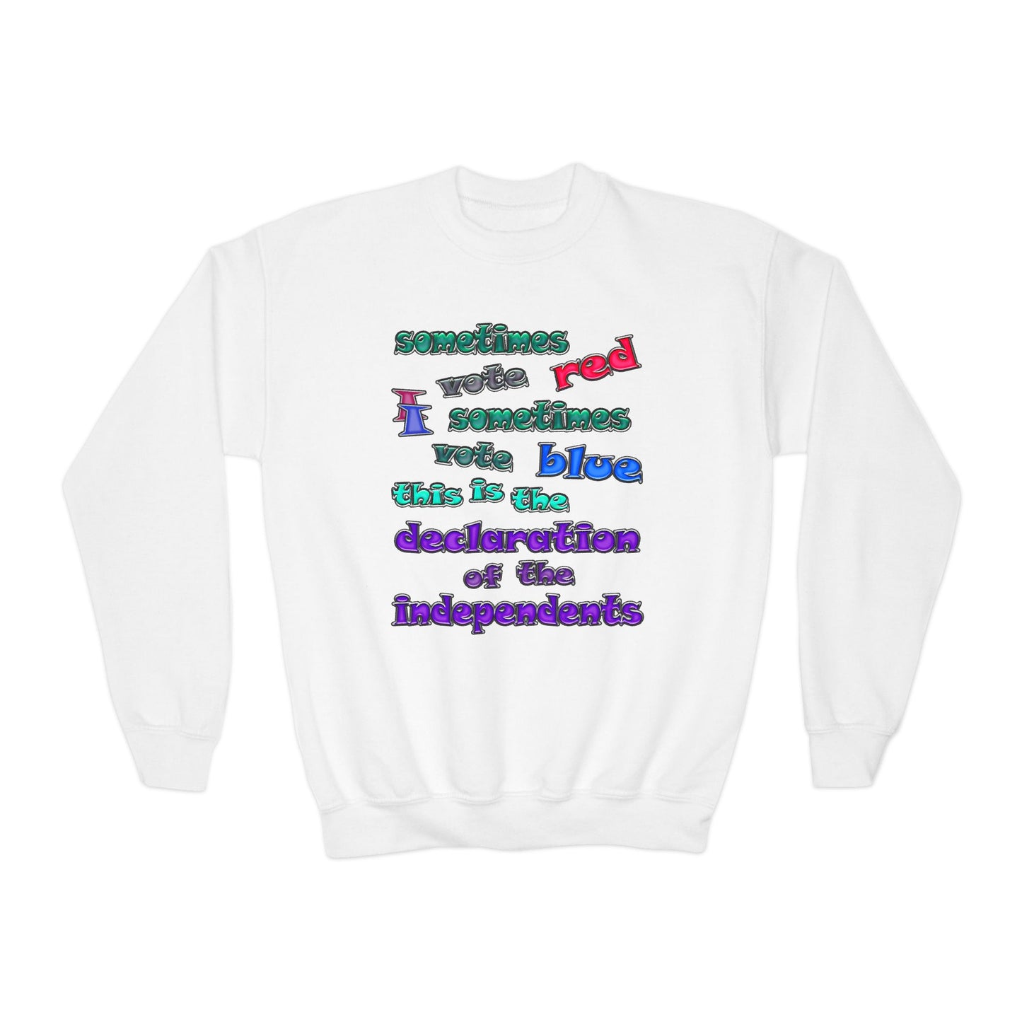 declaration of the independents - Youth Crewneck Sweatshirt