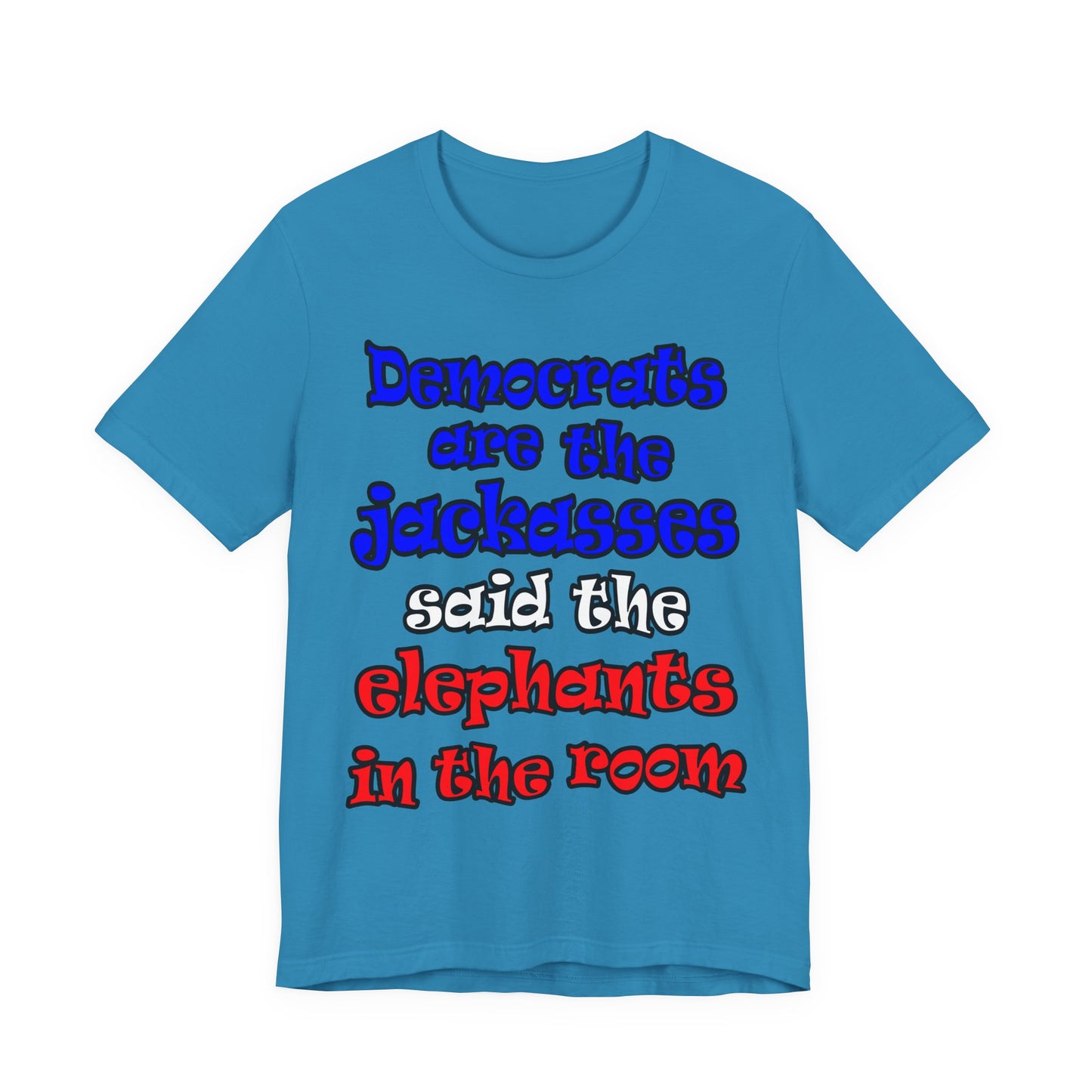 donkeys and elephants - Unisex Jersey Short Sleeve Tee