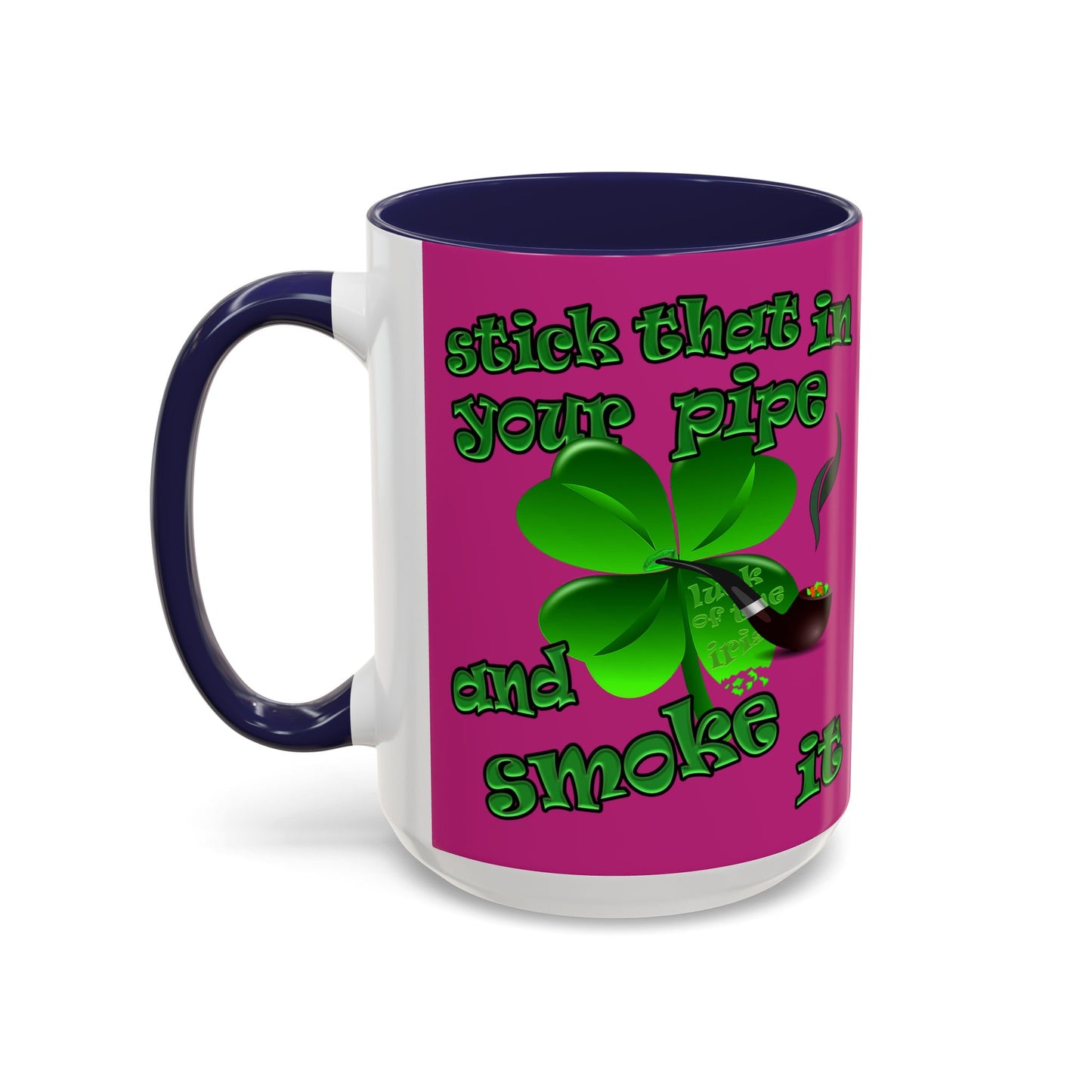 celtics logo - Accent Mug (pink)