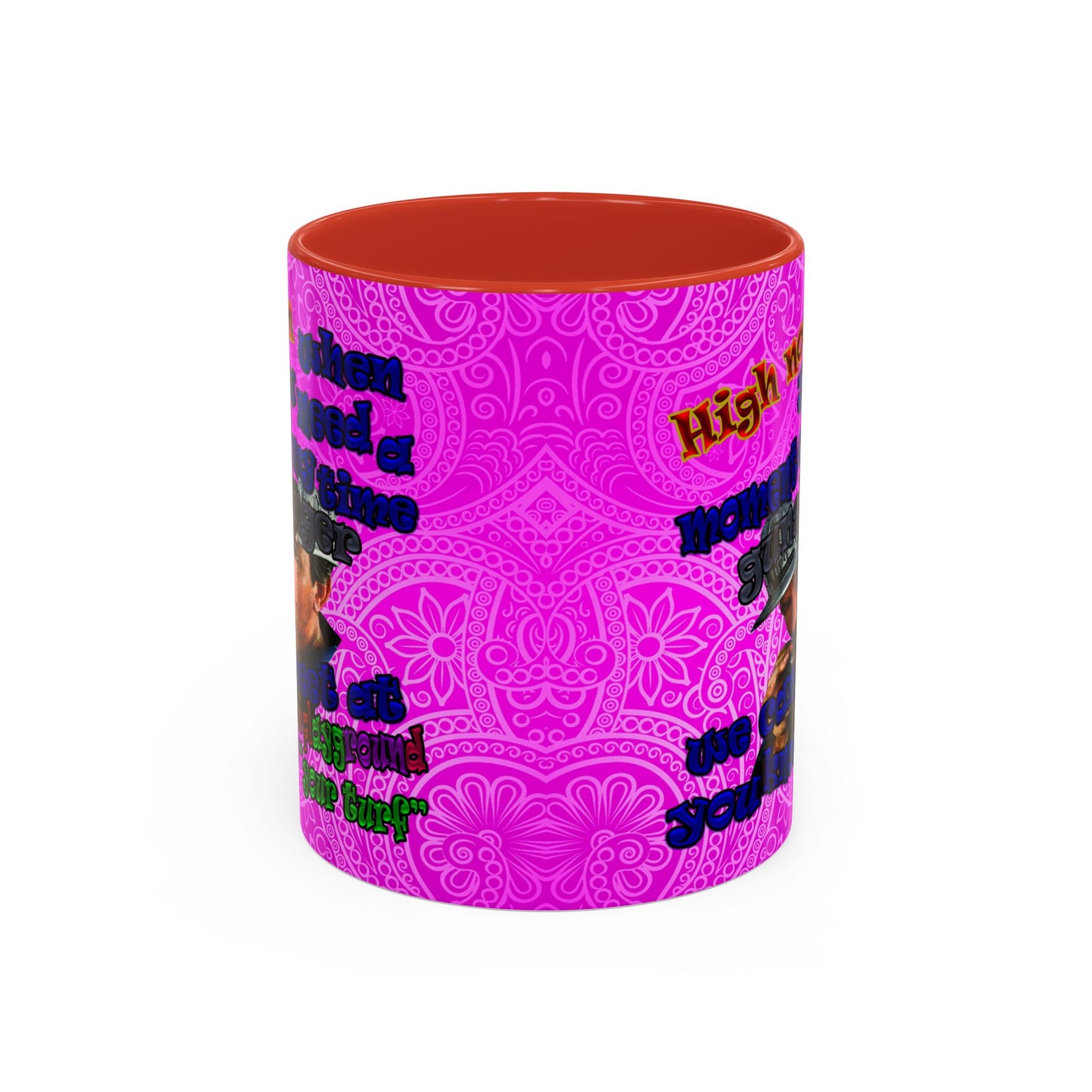 high noon - Accent Mug (pink swirl)