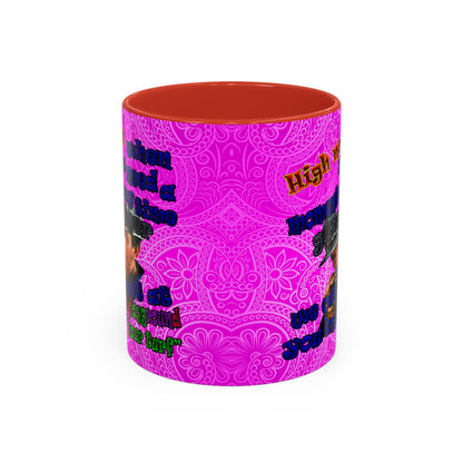high noon - Accent Mug (pink swirl)