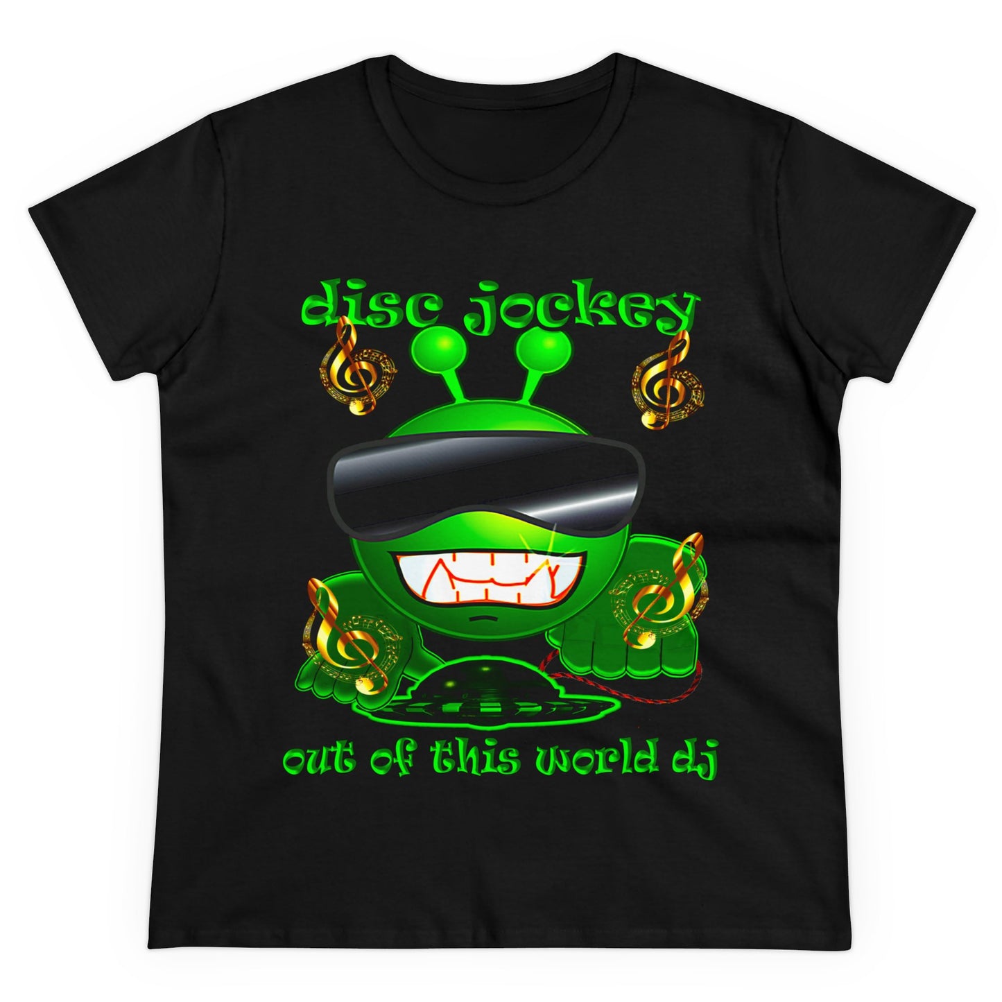 disc jockey - Women's Midweight Cotton Tee