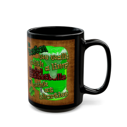 celtics logo - Black Mug (brown papyrus)