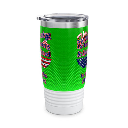 american wing - Ringneck Tumbler, 20oz (logo green)
