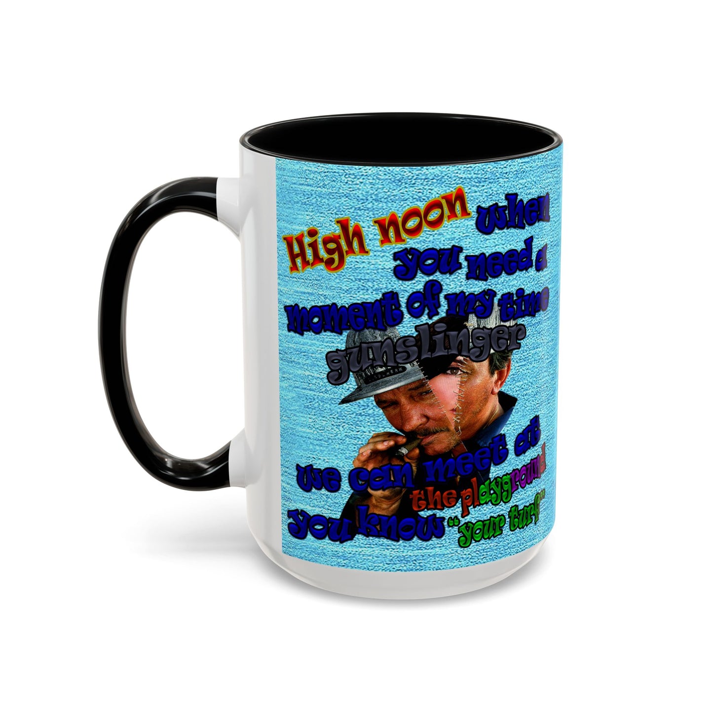 high noon - Accent Mug (faded blue)