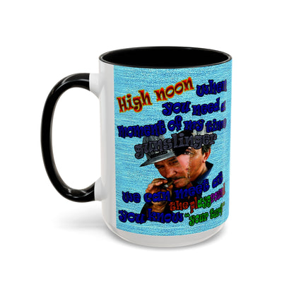 high noon - Accent Mug (faded blue)