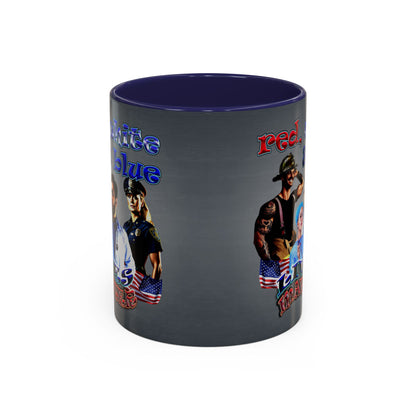 rw&b lives matter - Accent Mug (grey-light grey)