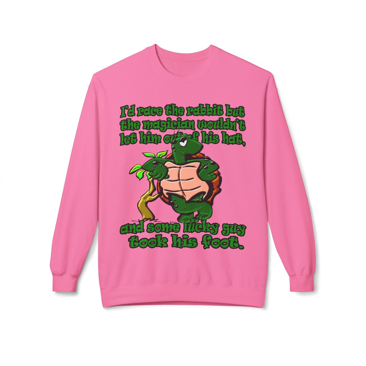 turtle race - Unisex Midweight Softstyle Fleece Crewneck Sweatshirt