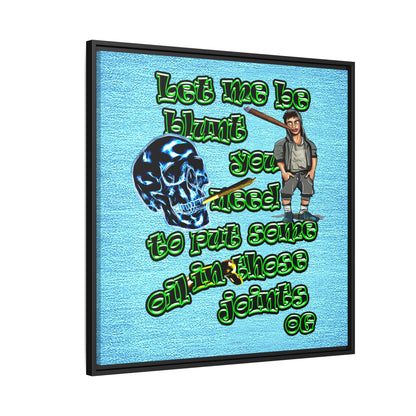 og - framed canvas art (faded blue)