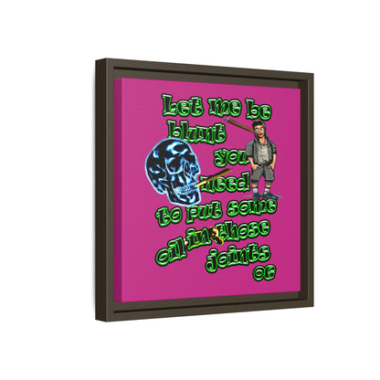 og - framed canvas art (pink)