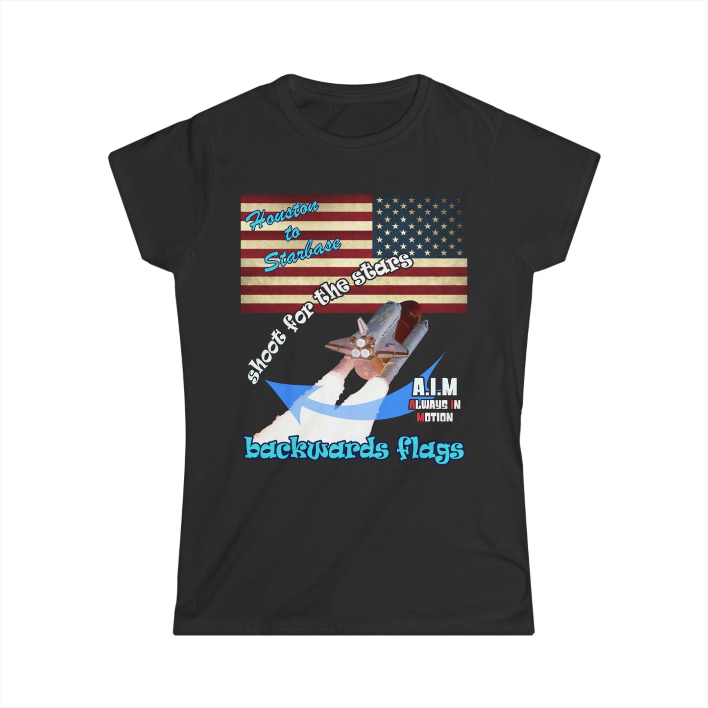 shoot for the stars - Women's Softstyle Tee