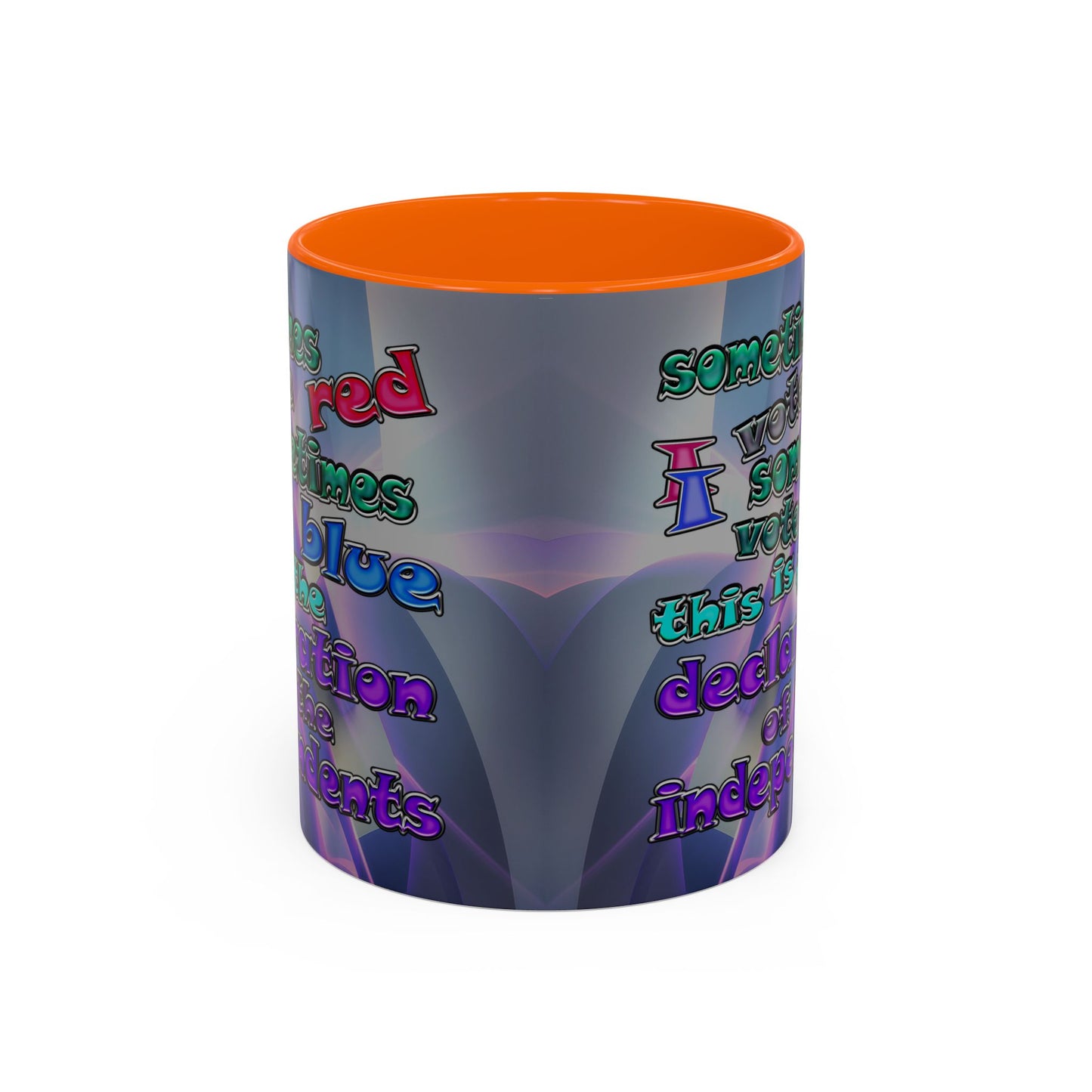 declaration of the independents - Accent Mug (grey-pink wave)